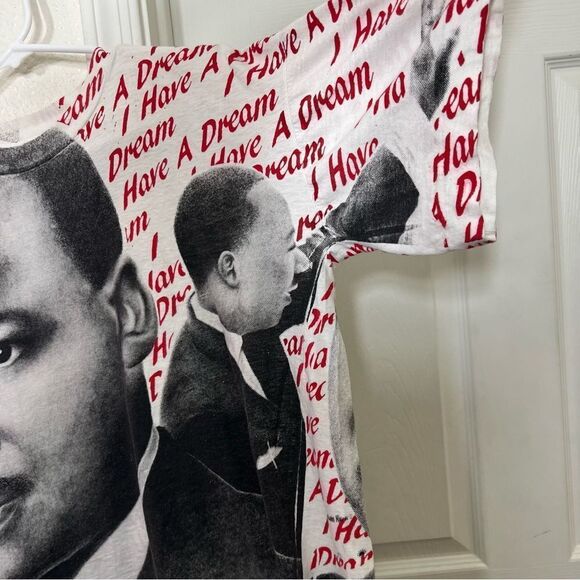 Vintage 1990 Martin Luther King "I Have A Dream" Tee Cotton Single Stitch XL - Picture 6 of 15